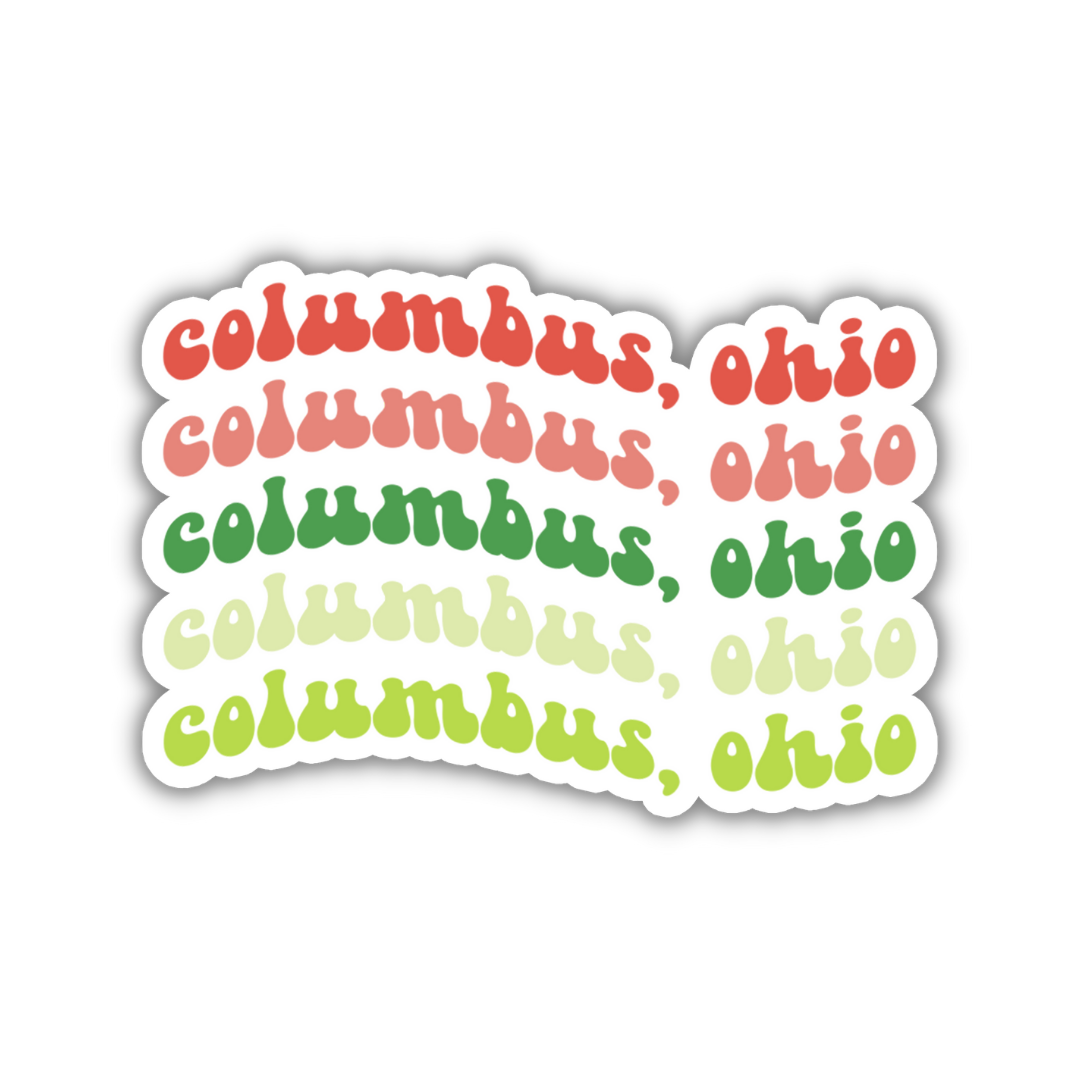 Columbus, Ohio College Town Sticker