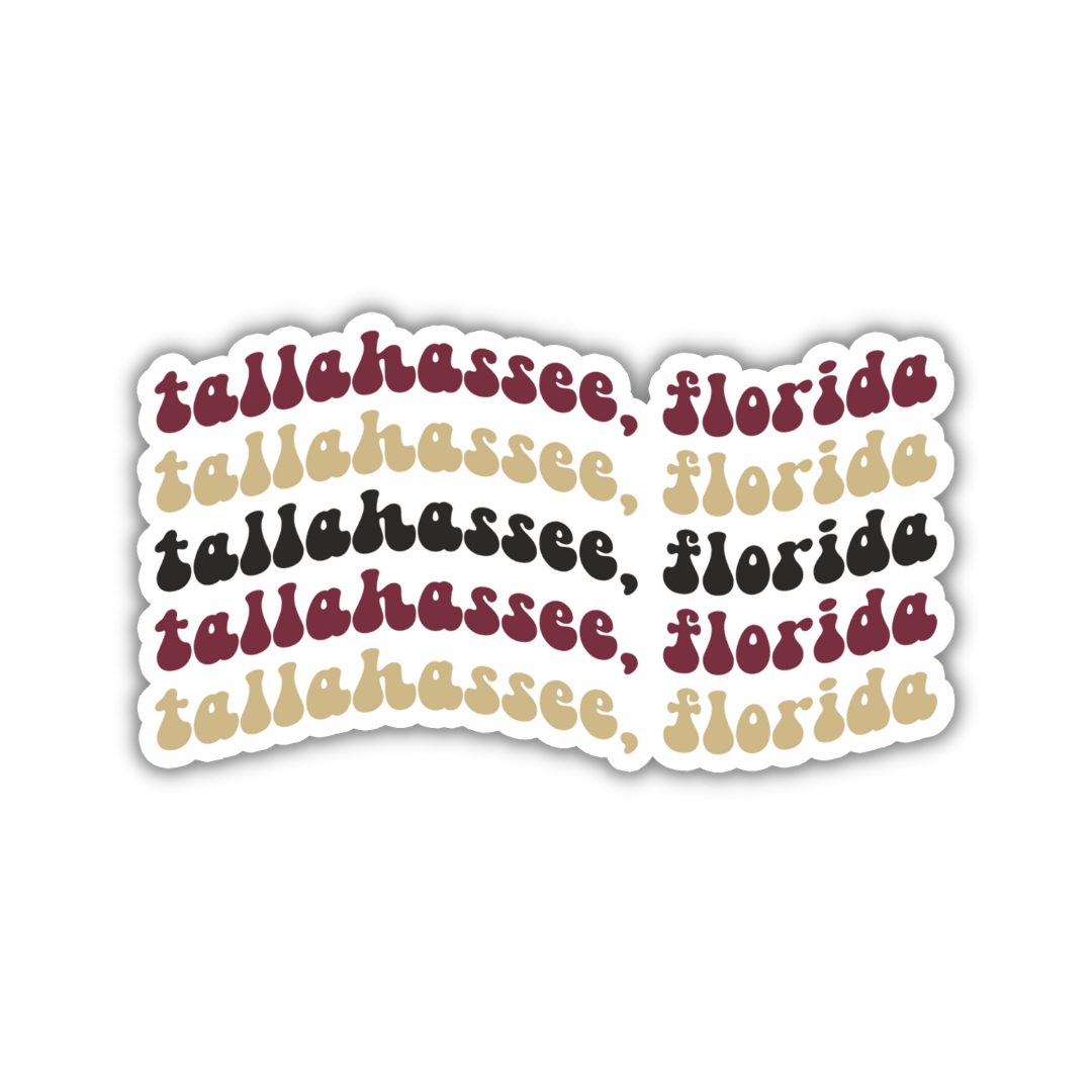 Tallahassee, Florida College Town Sticker