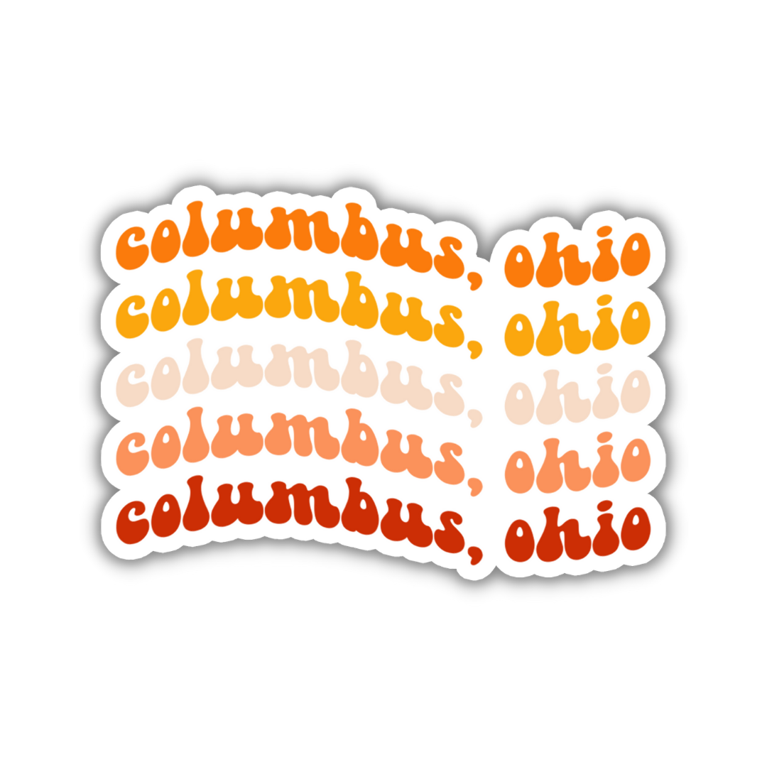 Columbus, Ohio College Town Sticker