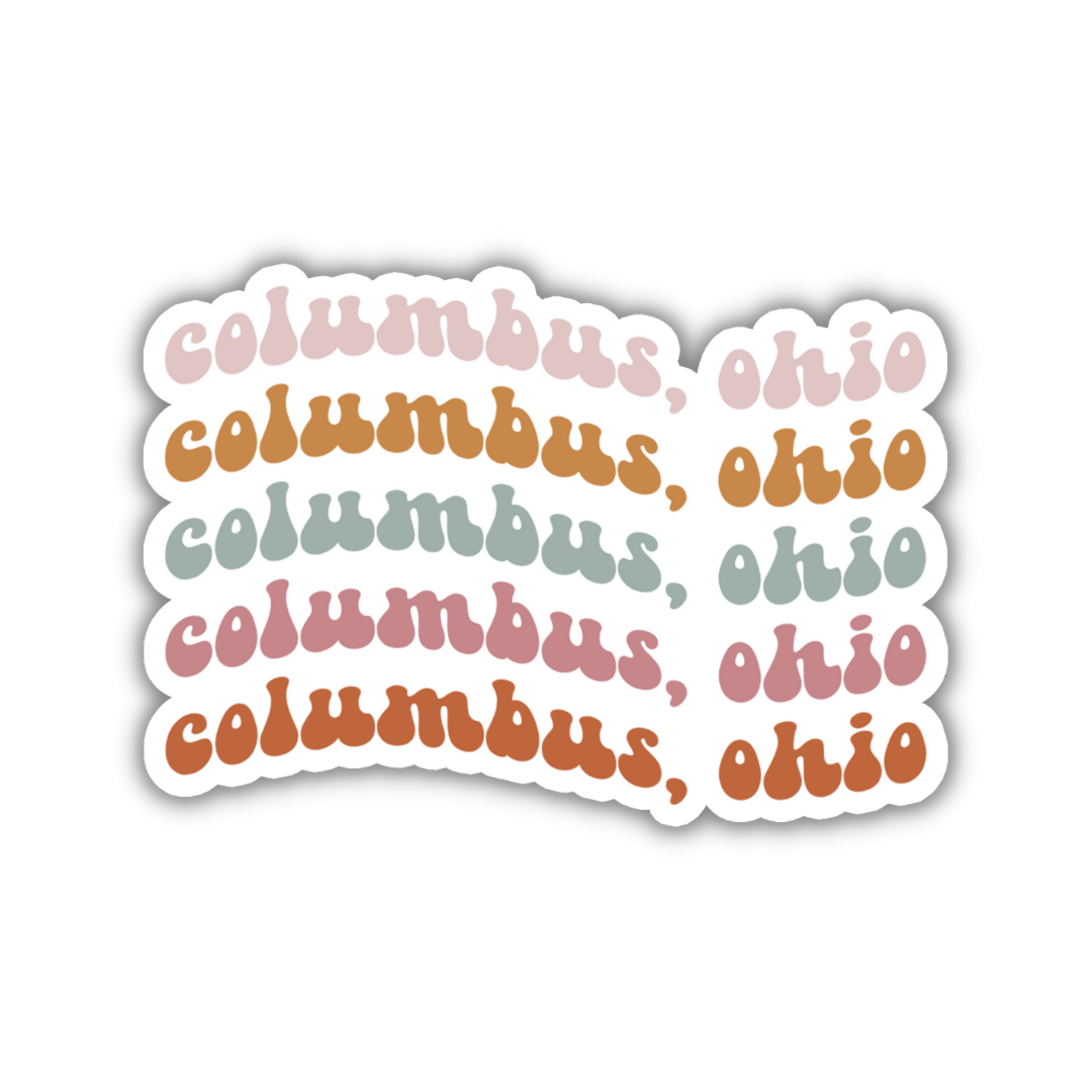 Columbus, Ohio College Town Sticker