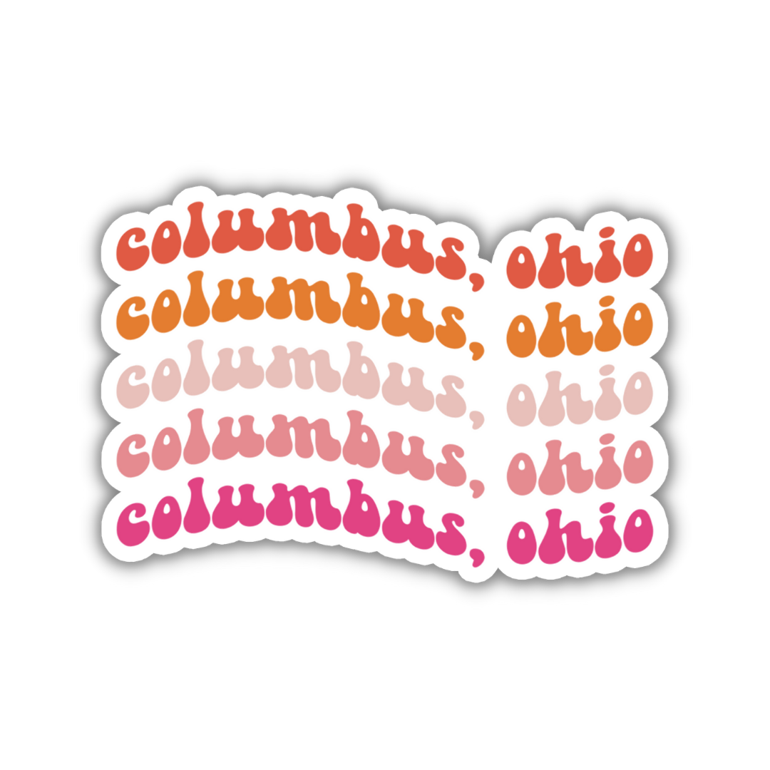 Columbus, Ohio College Town Sticker