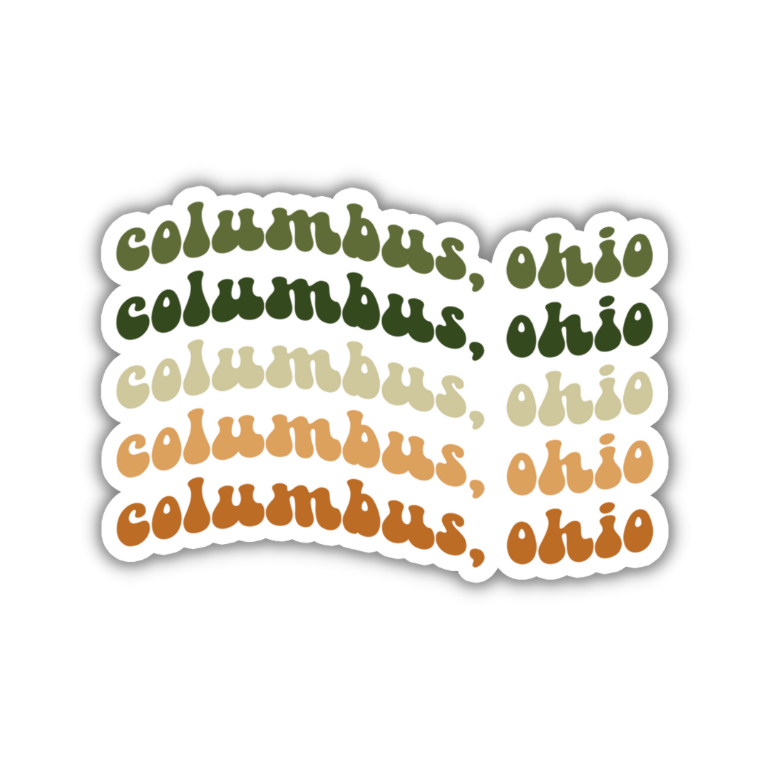 Columbus, Ohio College Town Sticker