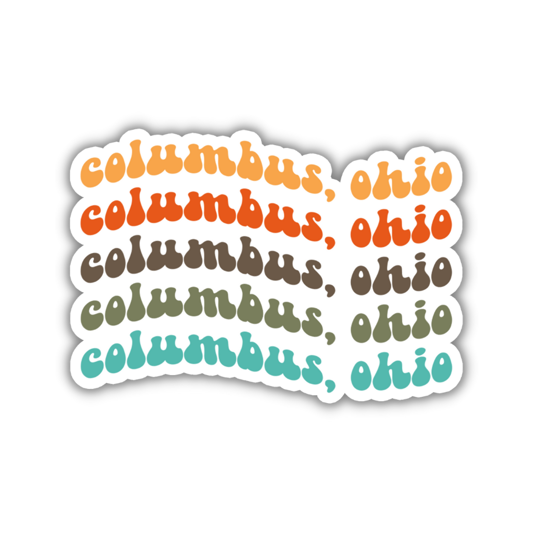 Columbus, Ohio College Town Sticker