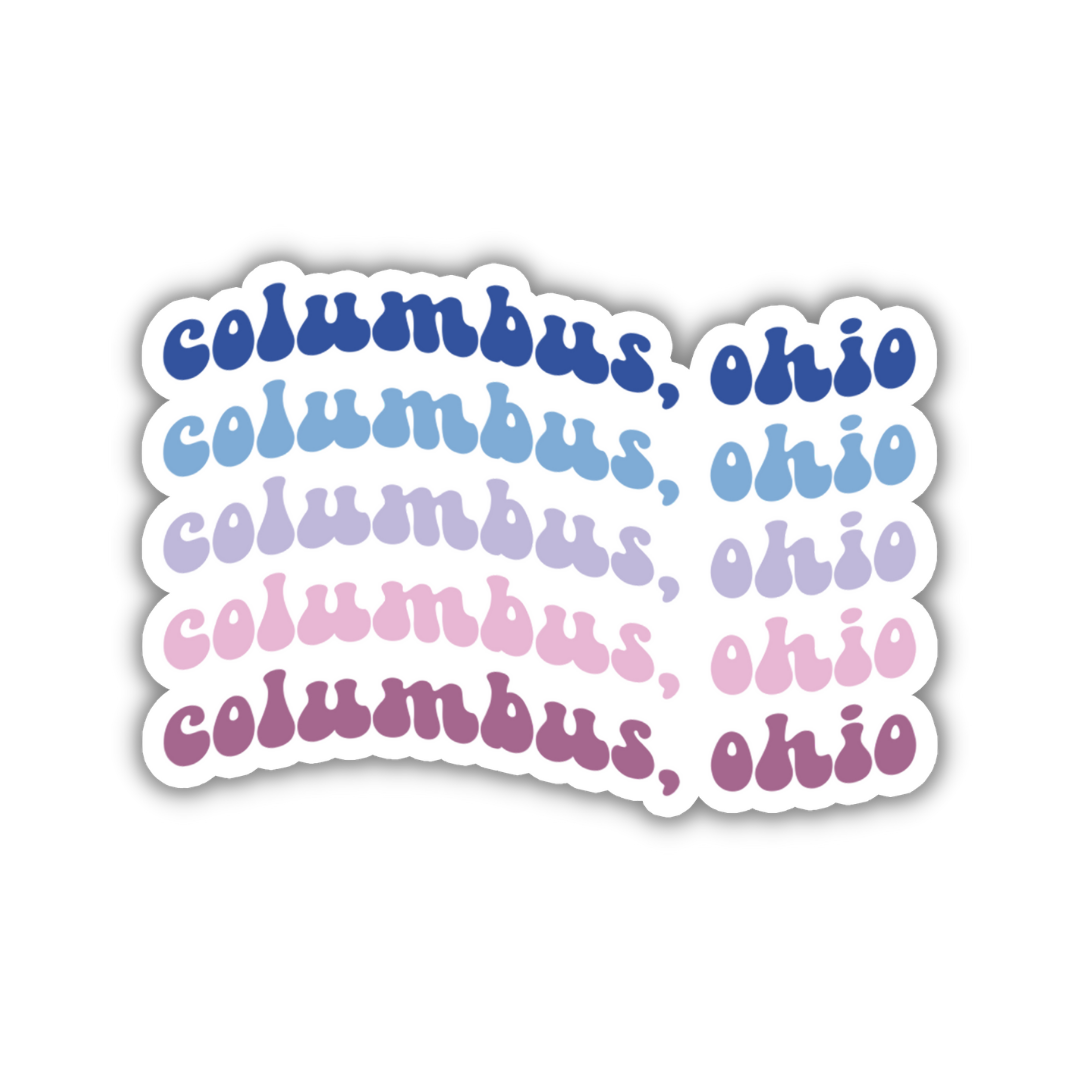 Columbus, Ohio College Town Sticker
