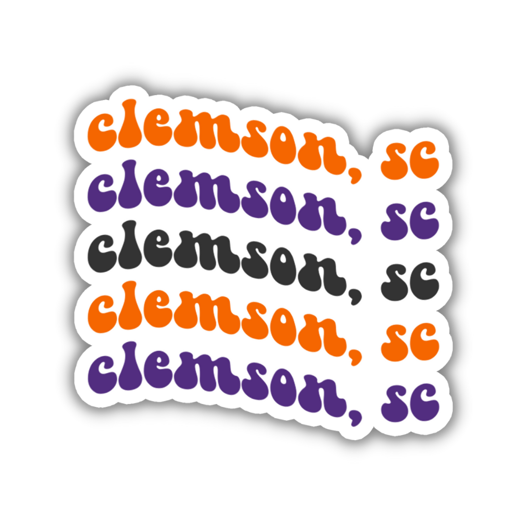 Clemson, South Carolina College Town Sticker