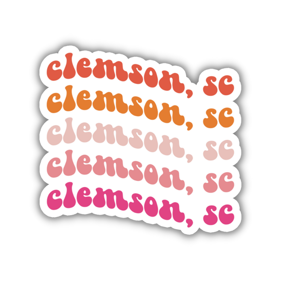 Clemson, South Carolina College Town Sticker