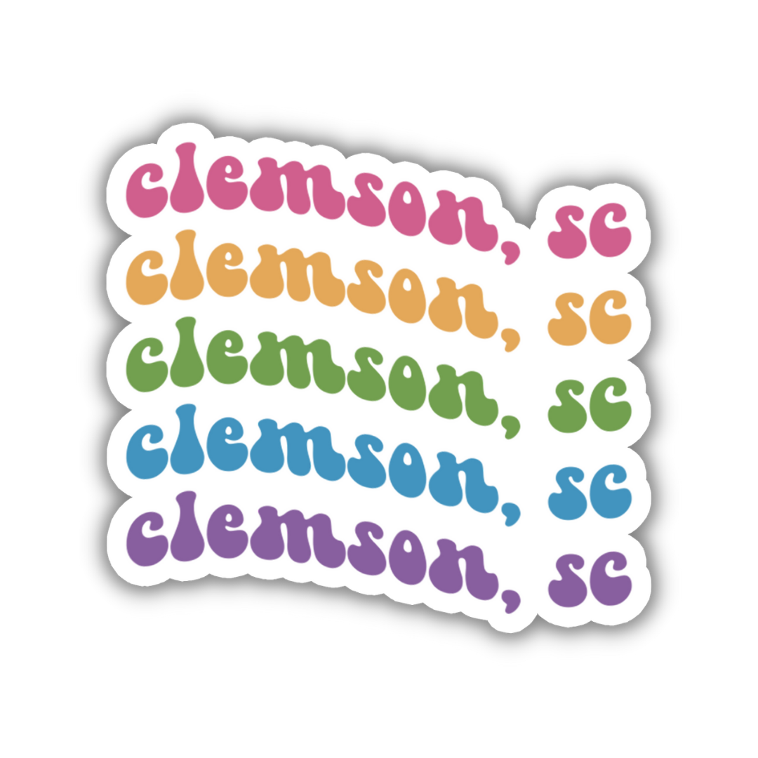 Clemson, South Carolina College Town Sticker