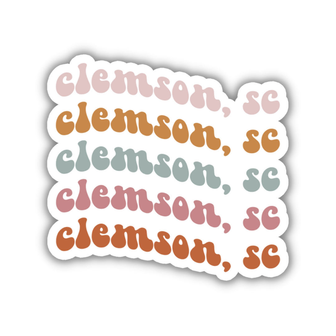 Clemson, South Carolina College Town Sticker