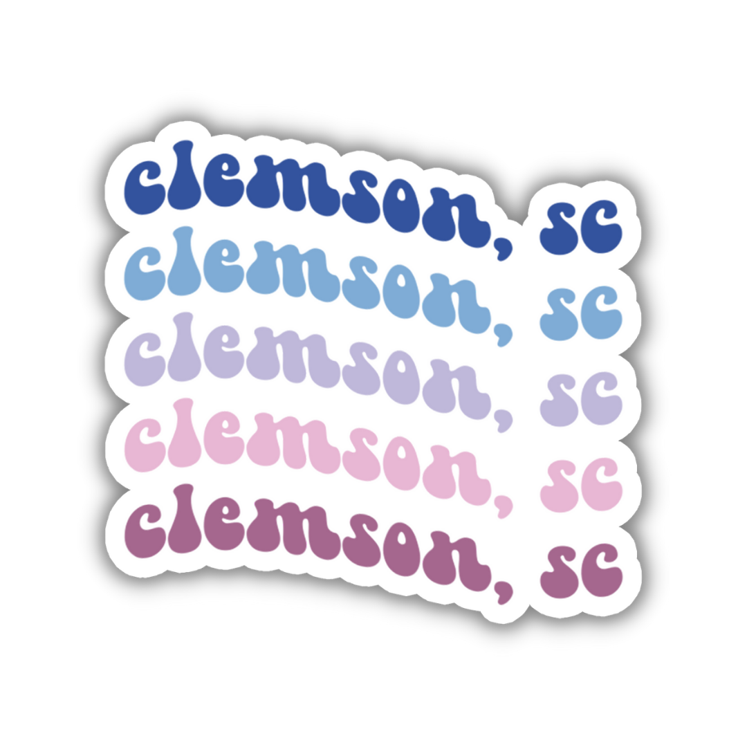 Clemson, South Carolina College Town Sticker