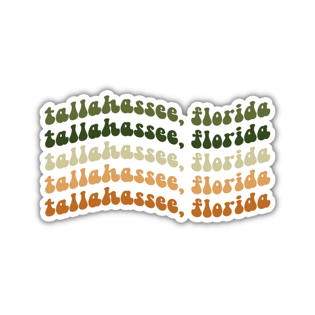 Tallahassee, Florida College Town Sticker