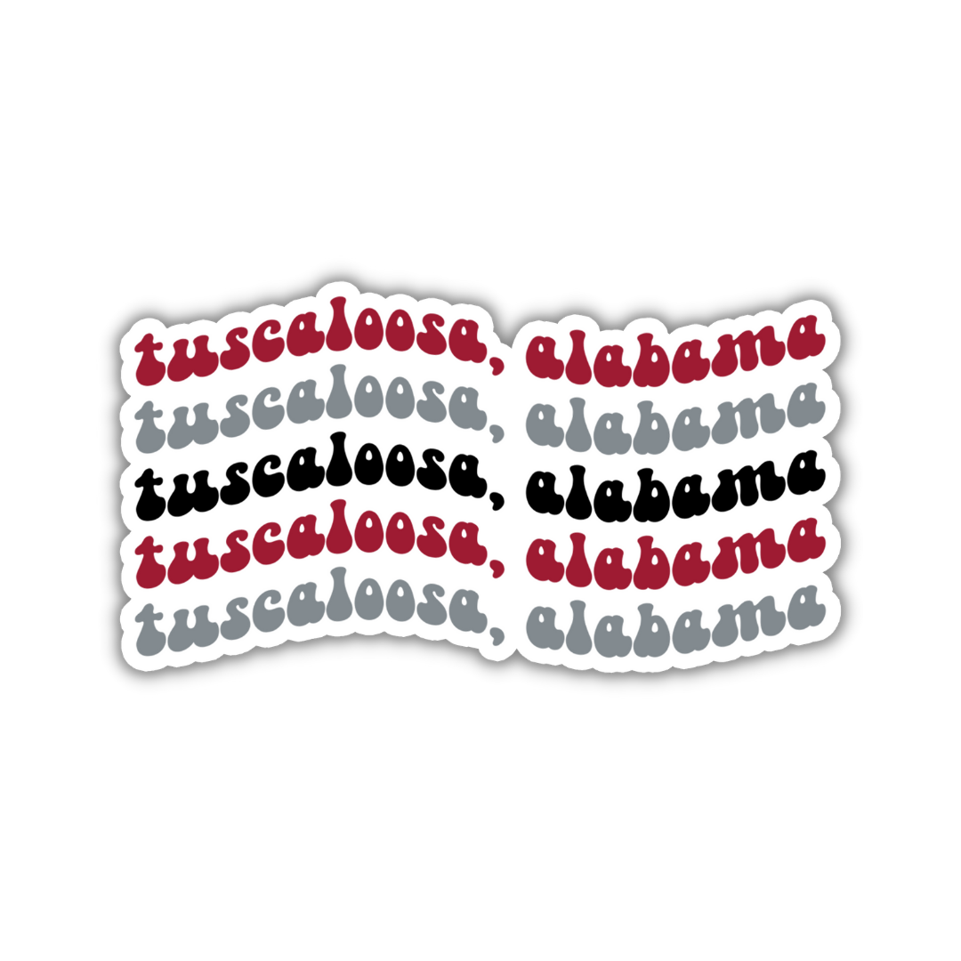 Tuscaloosa, Alabama College Town Sticker