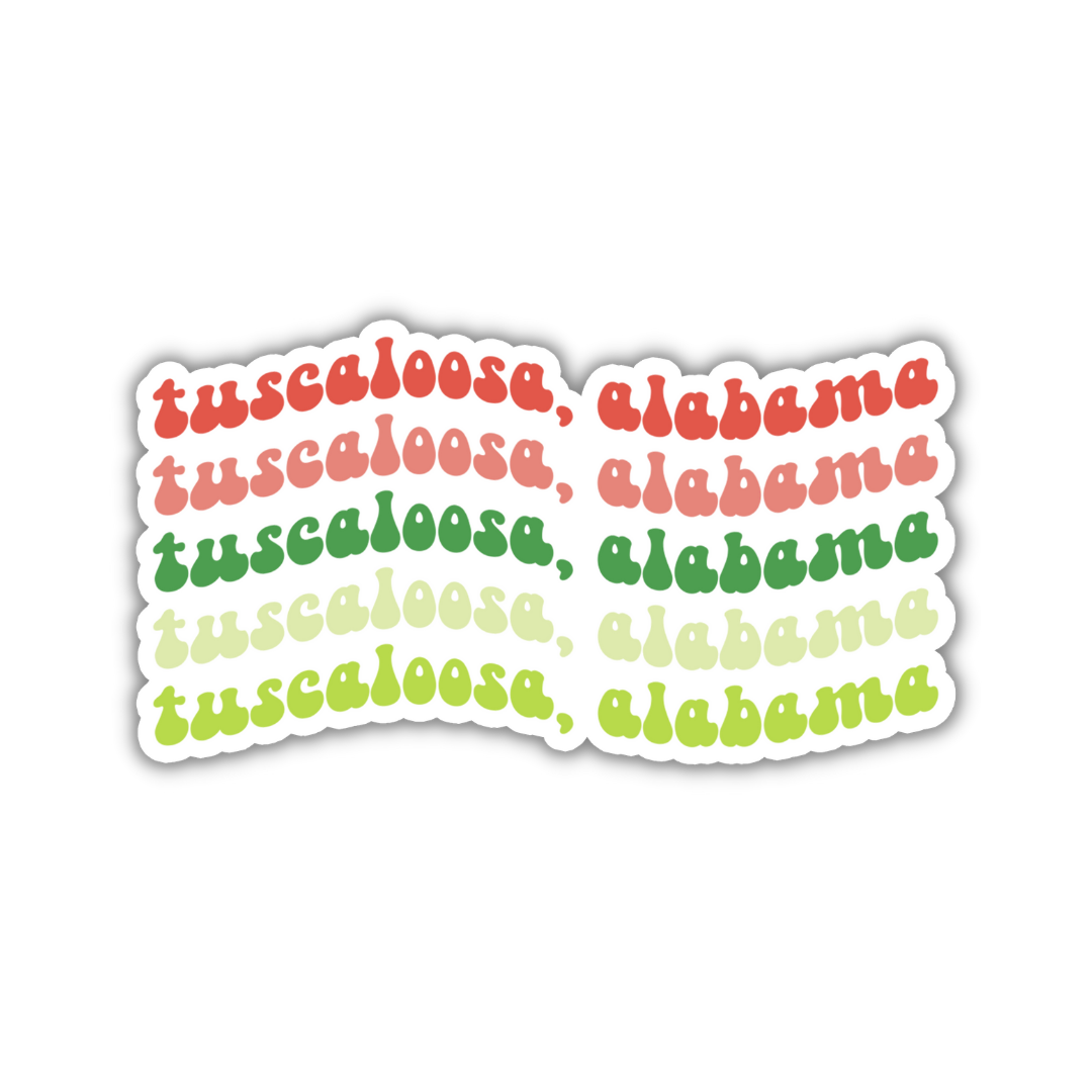 Tuscaloosa, Alabama College Town Sticker