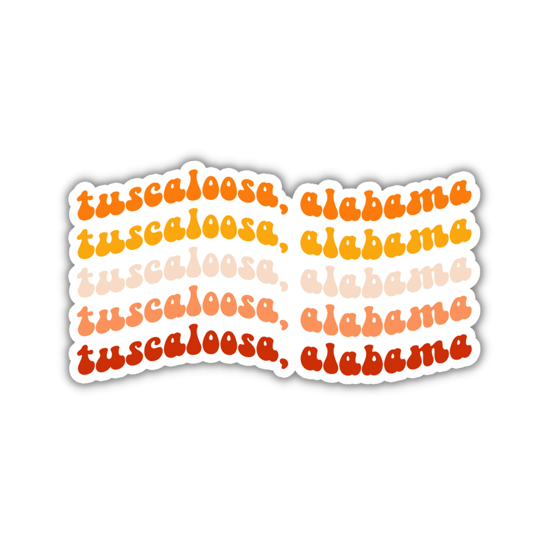 Tuscaloosa, Alabama College Town Sticker