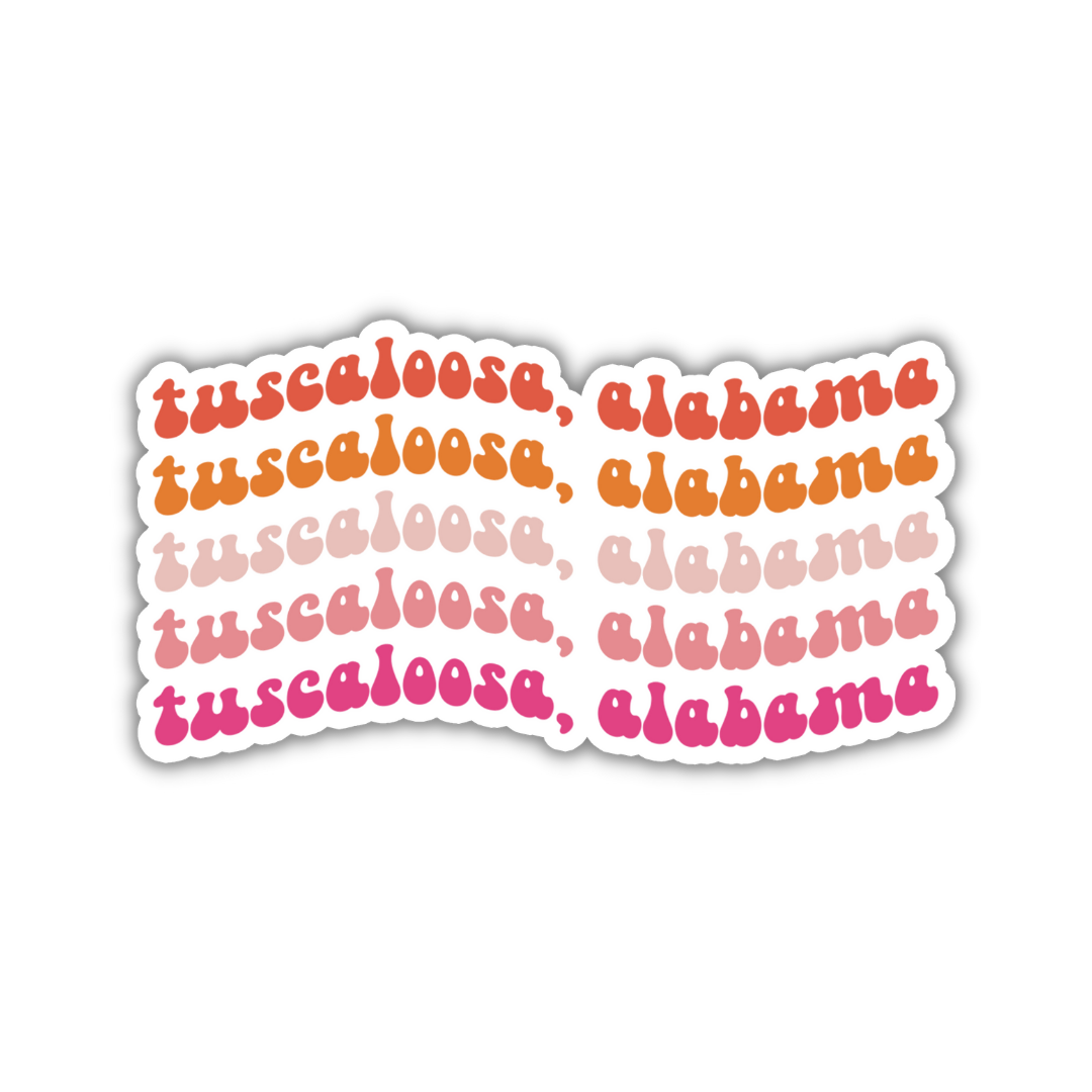 Tuscaloosa, Alabama College Town Sticker