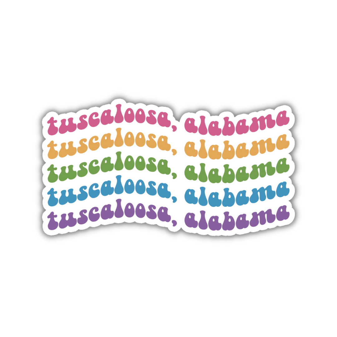 Tuscaloosa, Alabama College Town Sticker