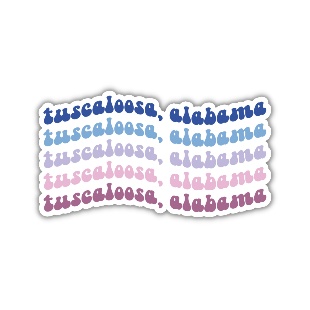 Tuscaloosa, Alabama College Town Sticker