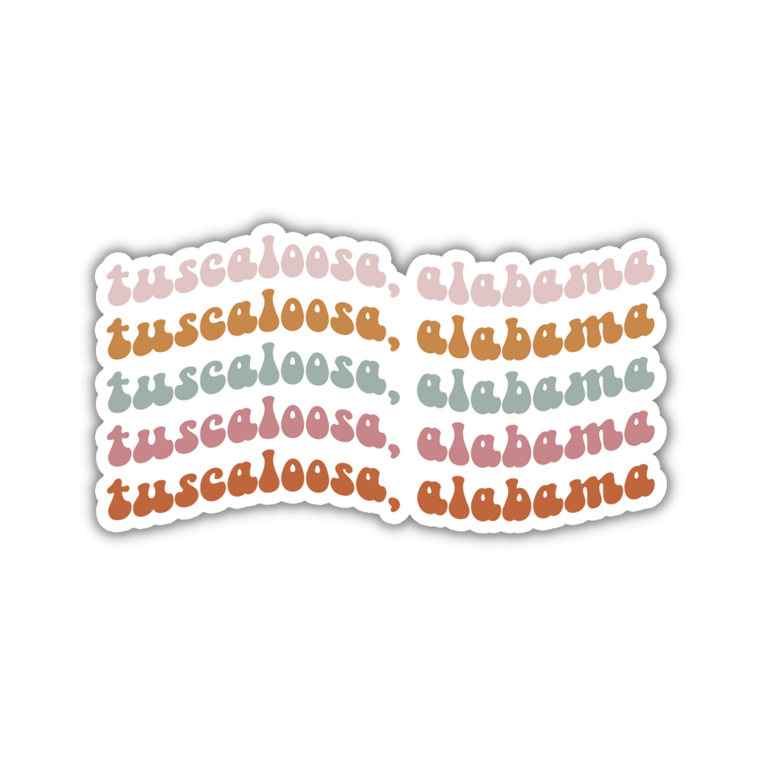 Tuscaloosa, Alabama College Town Sticker