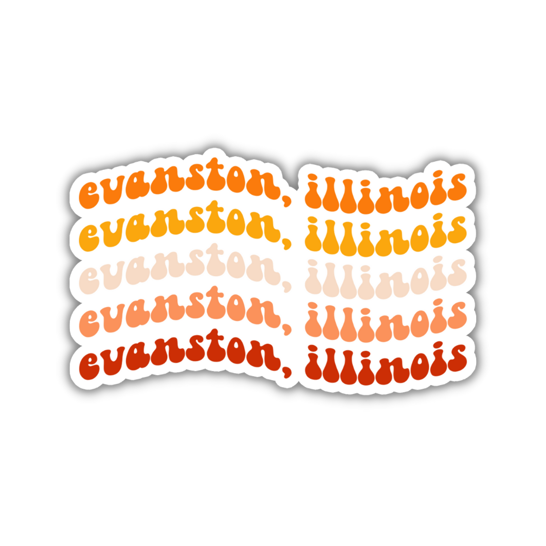 Evanston, Illinois College Town Sticker