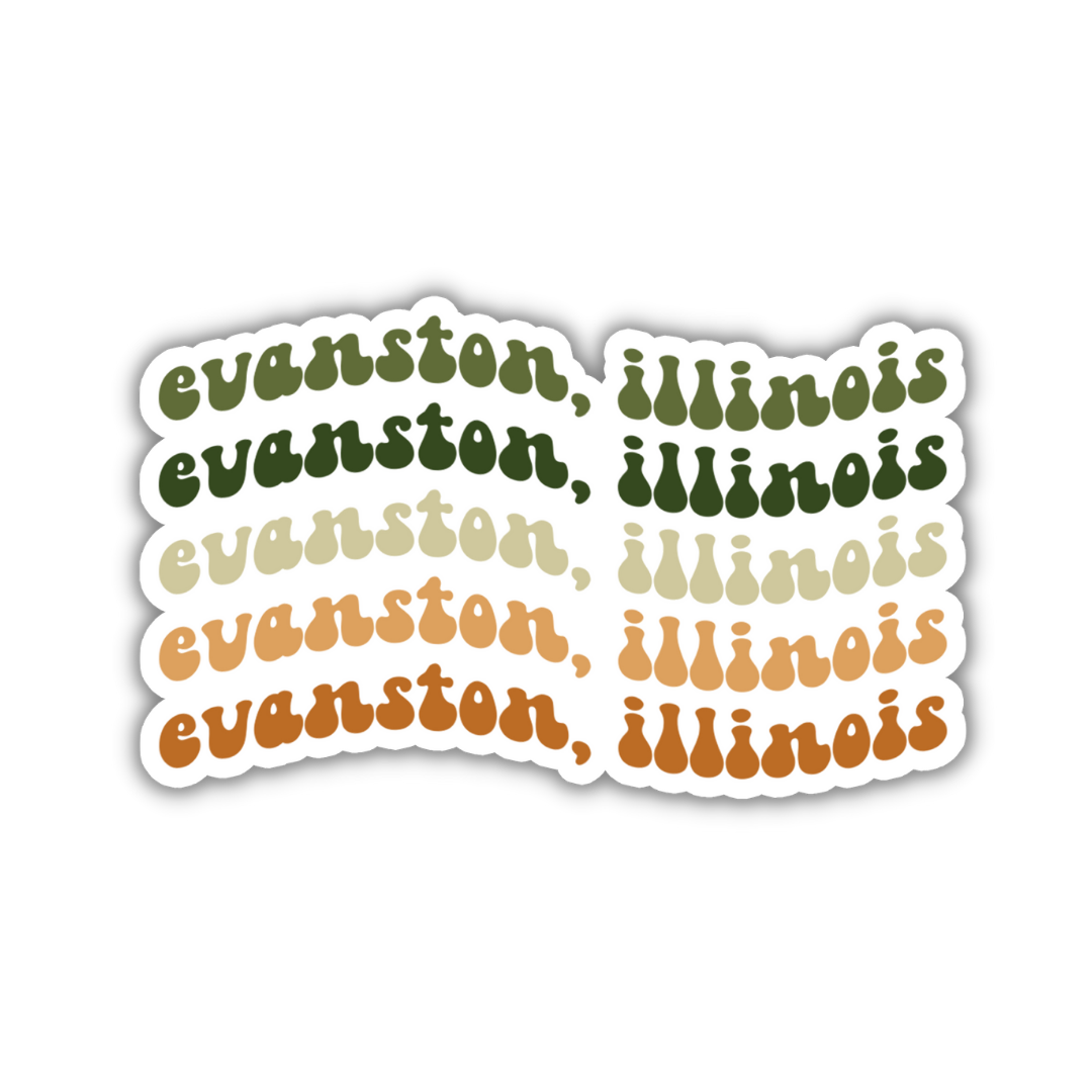 Evanston, Illinois College Town Sticker