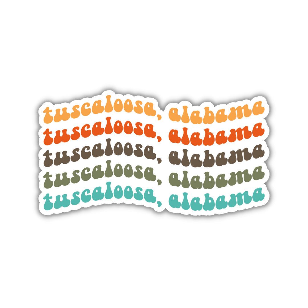 Tuscaloosa, Alabama College Town Sticker