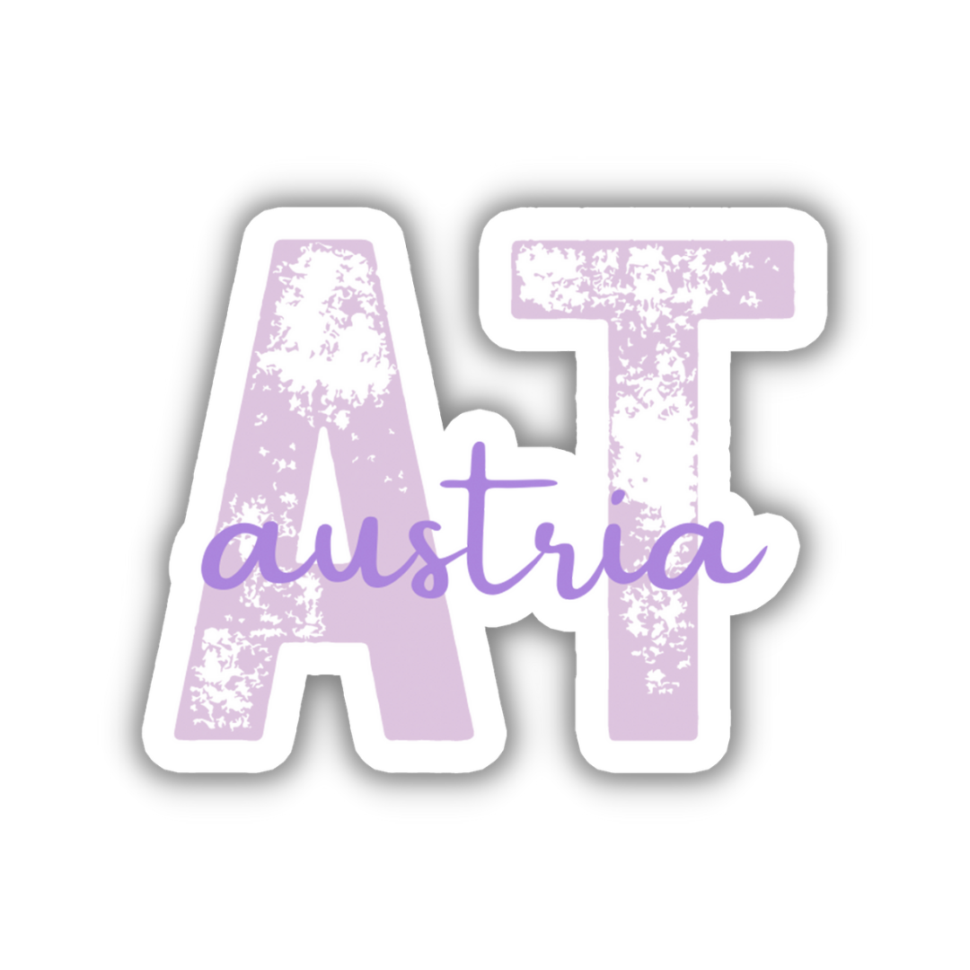 Austria Country Code Sticker