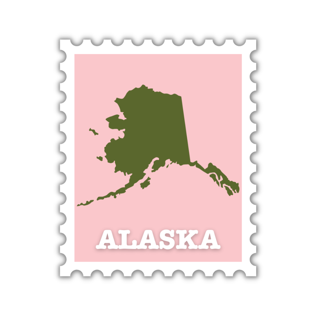 Alaska Stamp Sticker