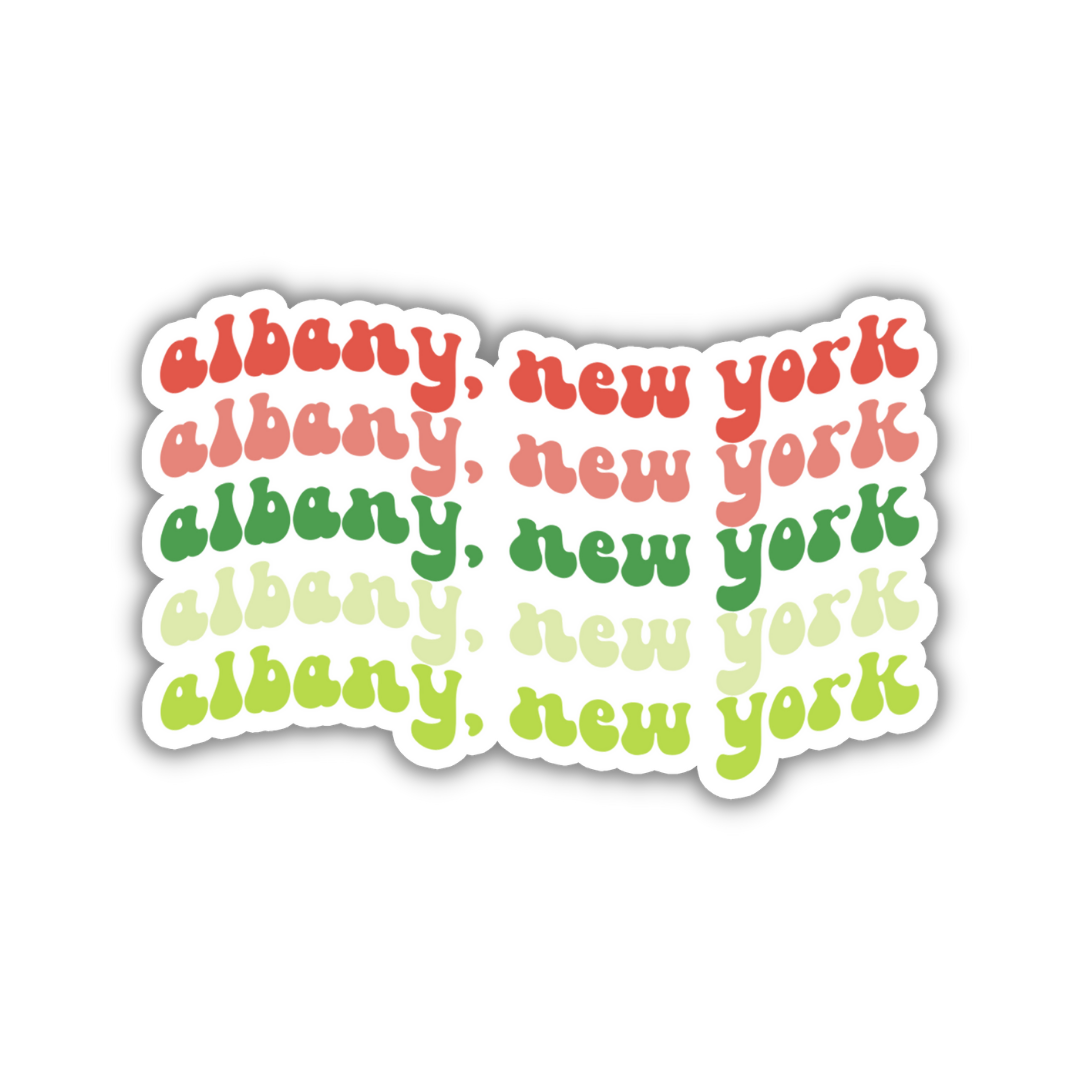 Albany, New York Retro Sticker