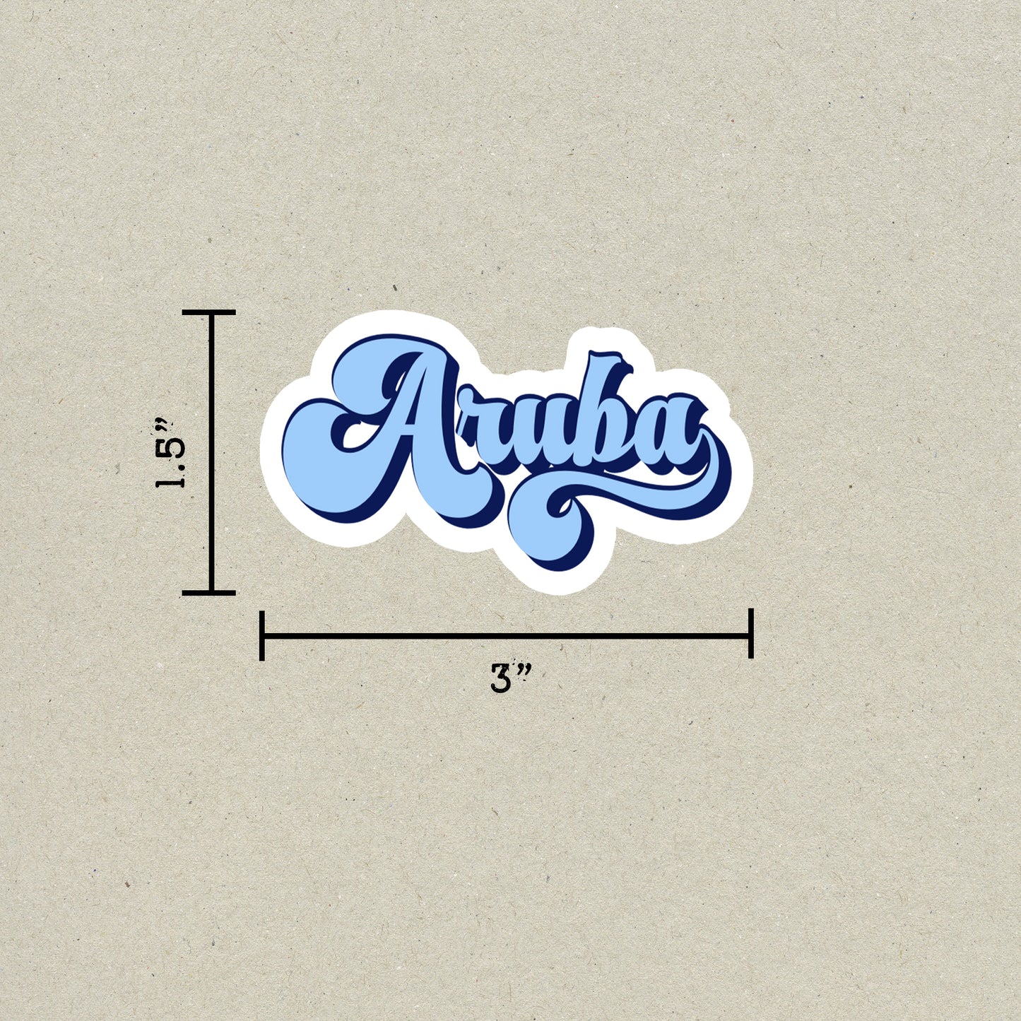 Aruba Vintage Sticker