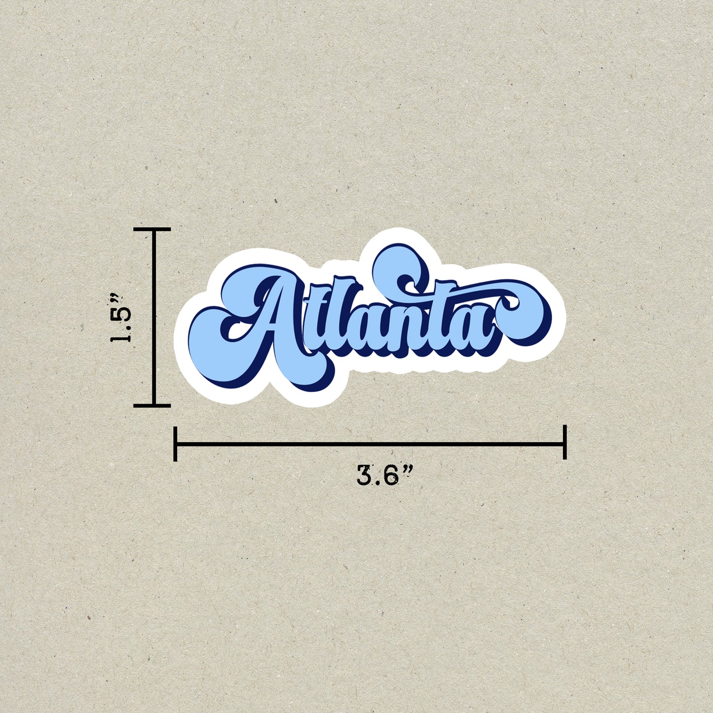 Atlanta Vintage Sticker