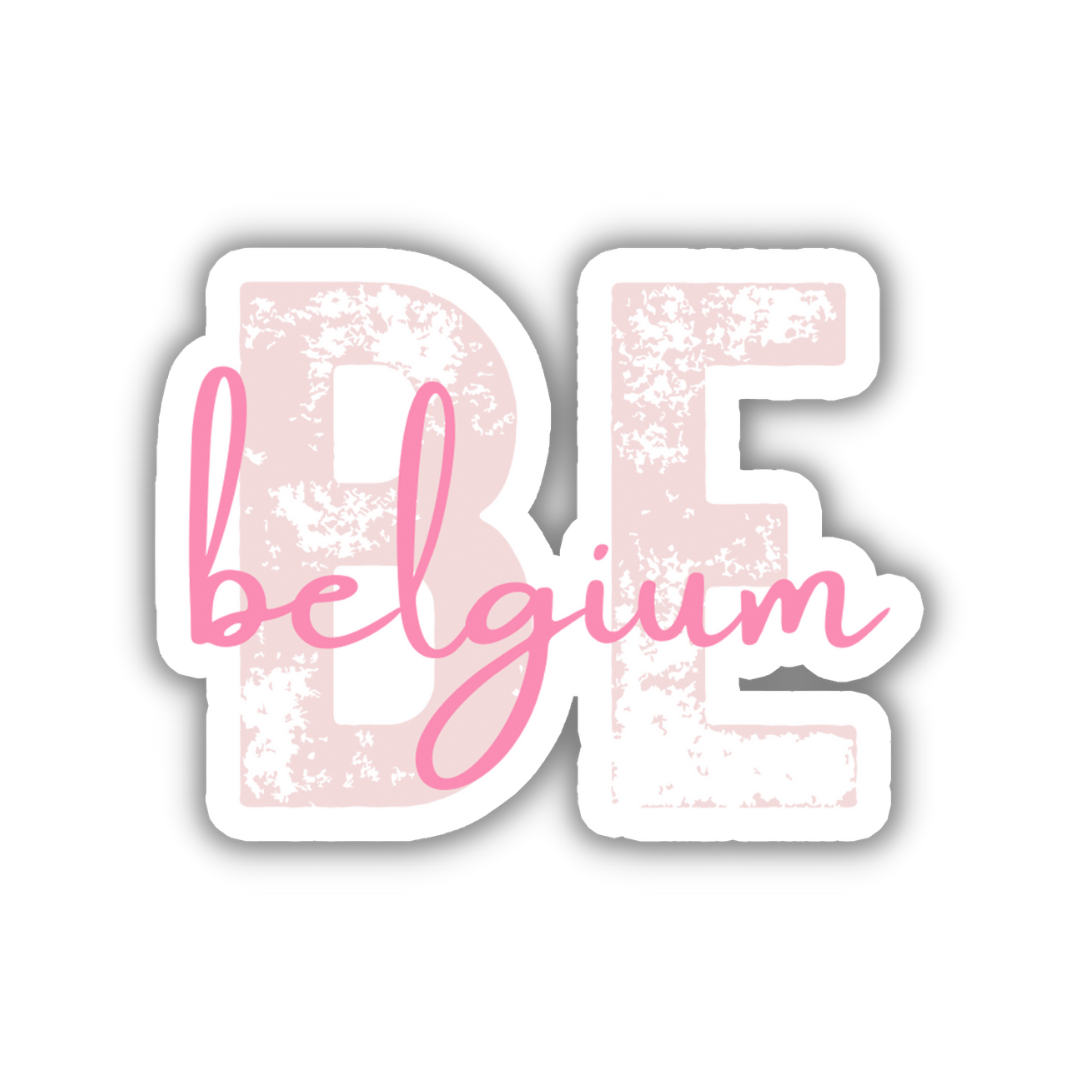 Belgium Country Code Sticker