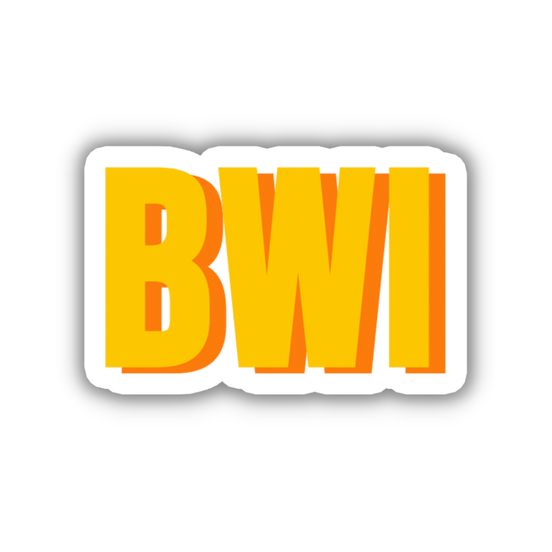BWI Double Layered Sticker