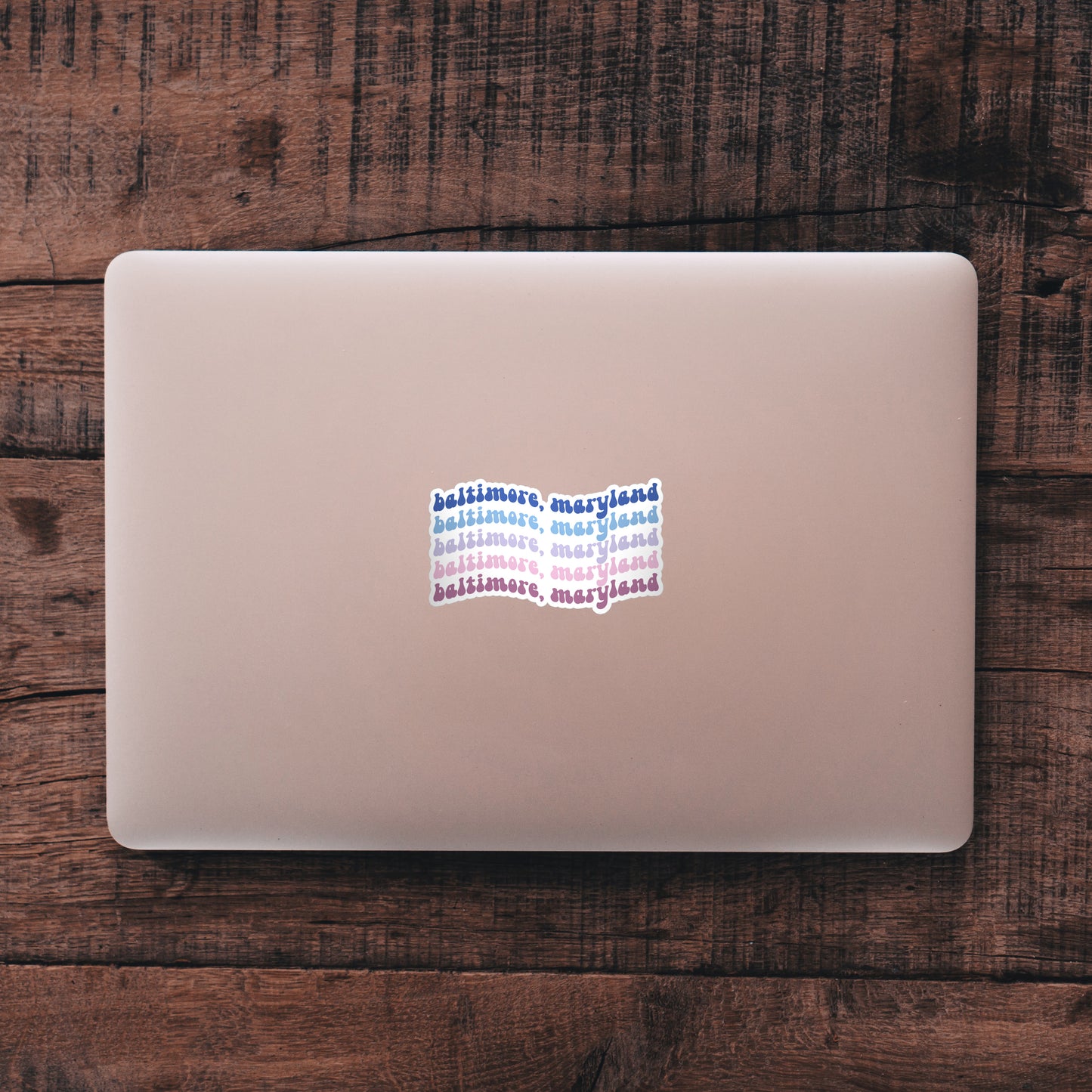 Baltimore, Maryland Retro Sticker