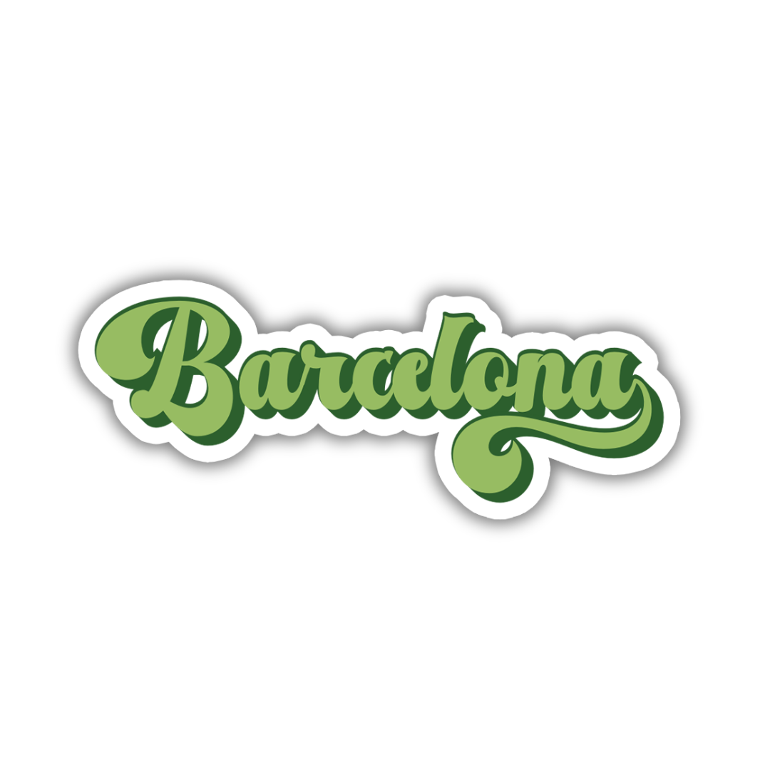 Barcelona Vintage Sticker