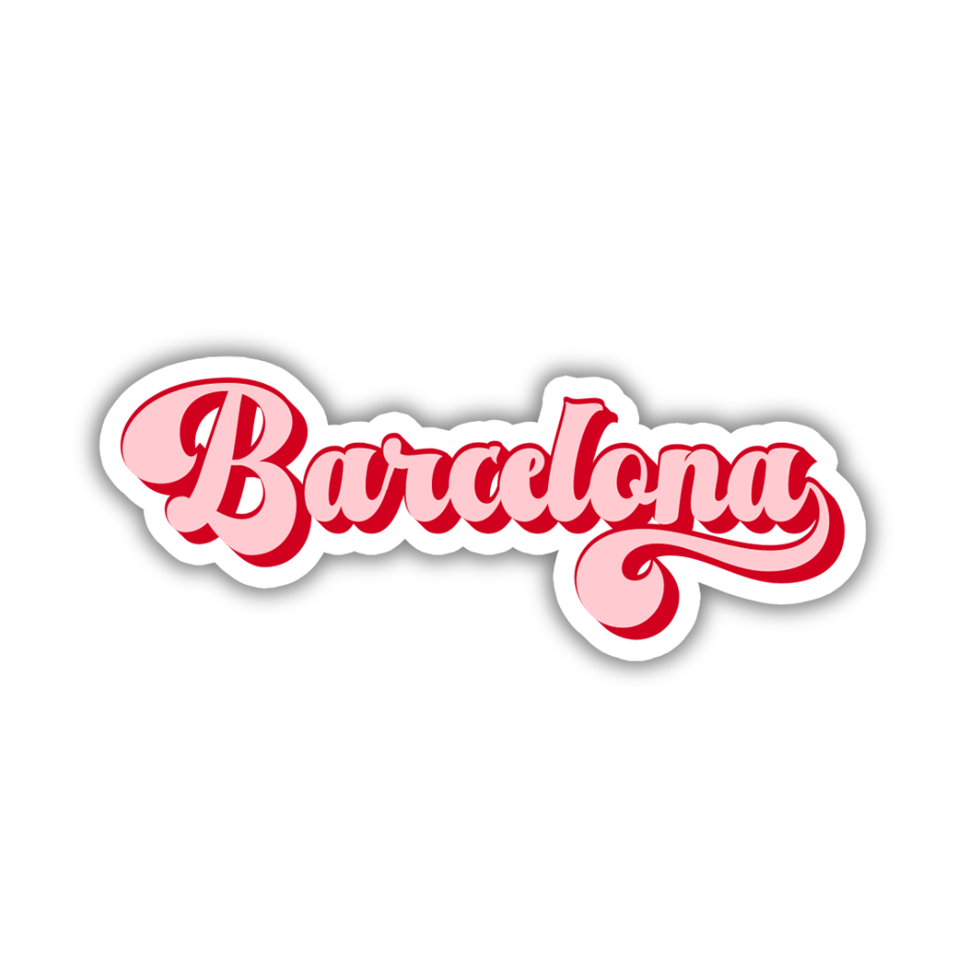 Barcelona Vintage Sticker
