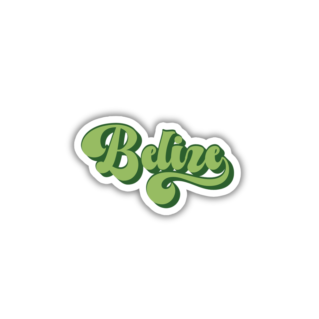 Belize Vintage Sticker