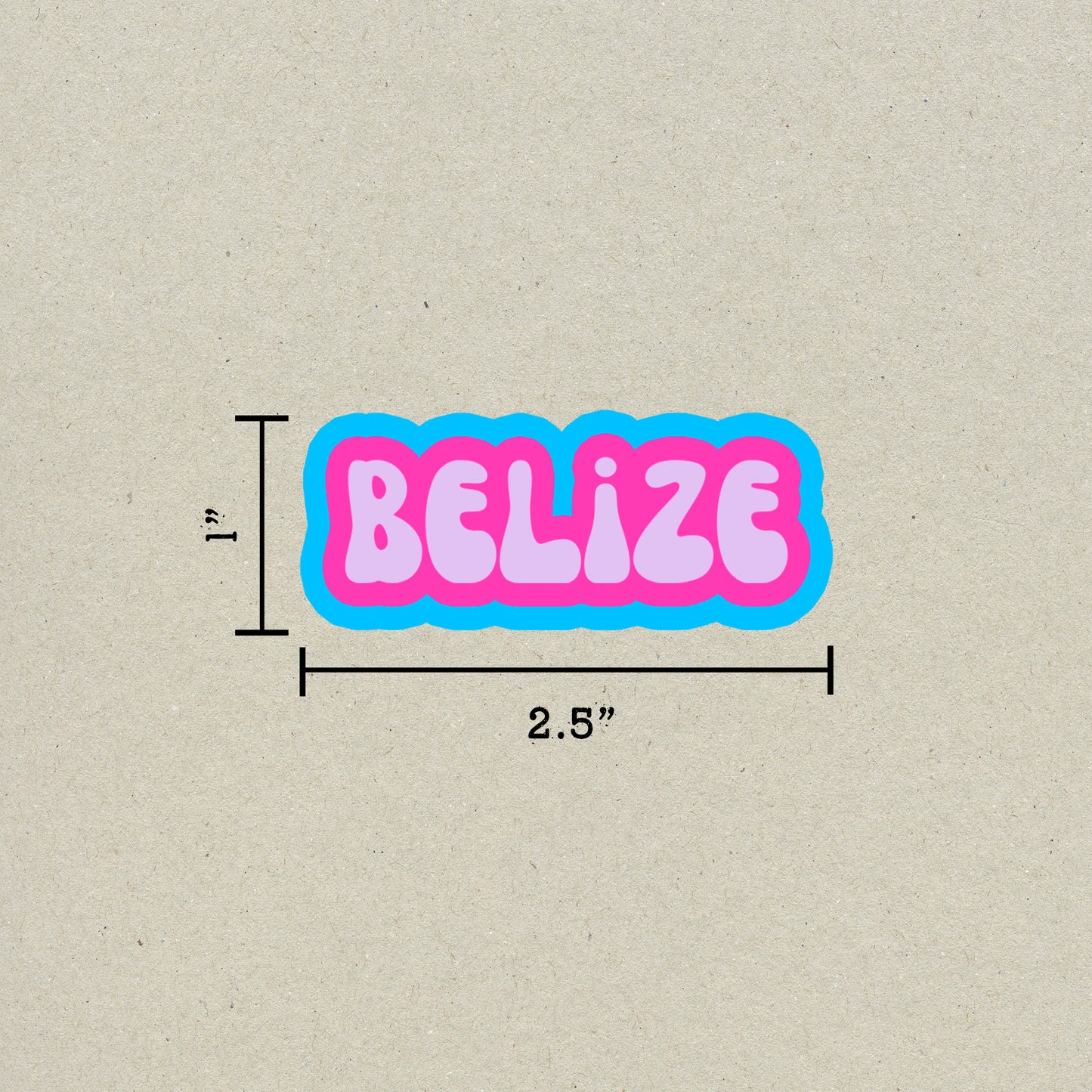 Belize Cloud Sticker