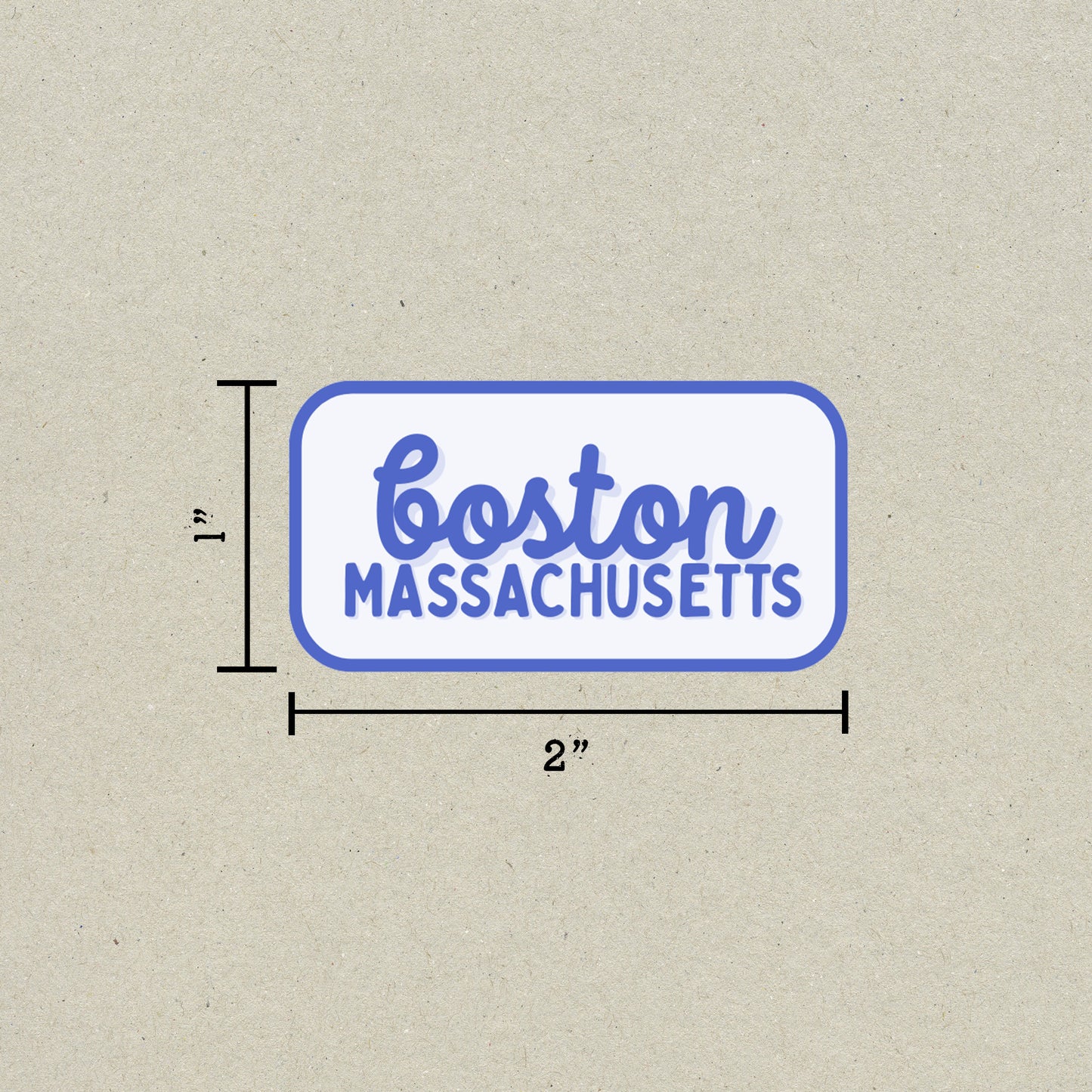 Boston, Massachusetts Retro Travel Sticker – Colorful Vinyl Decal for Laptop, Water Bottle & Luggage