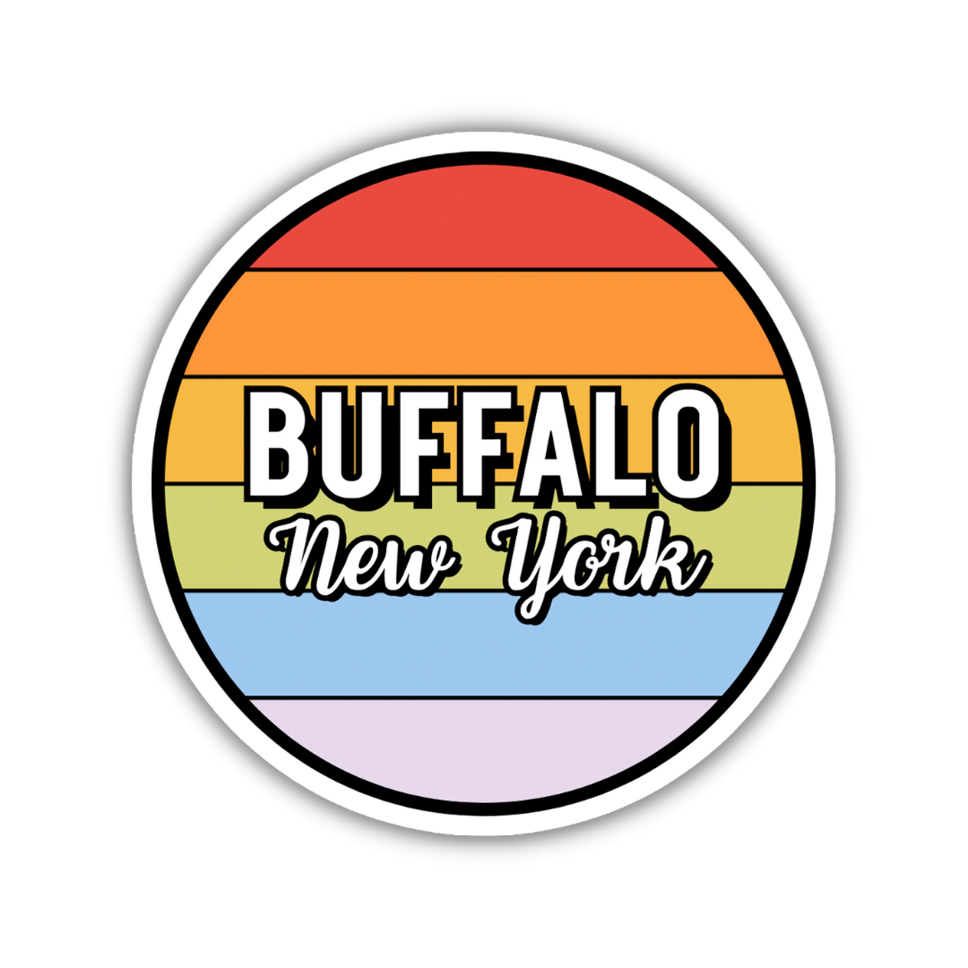 Buffalo, New York Circle Sticker