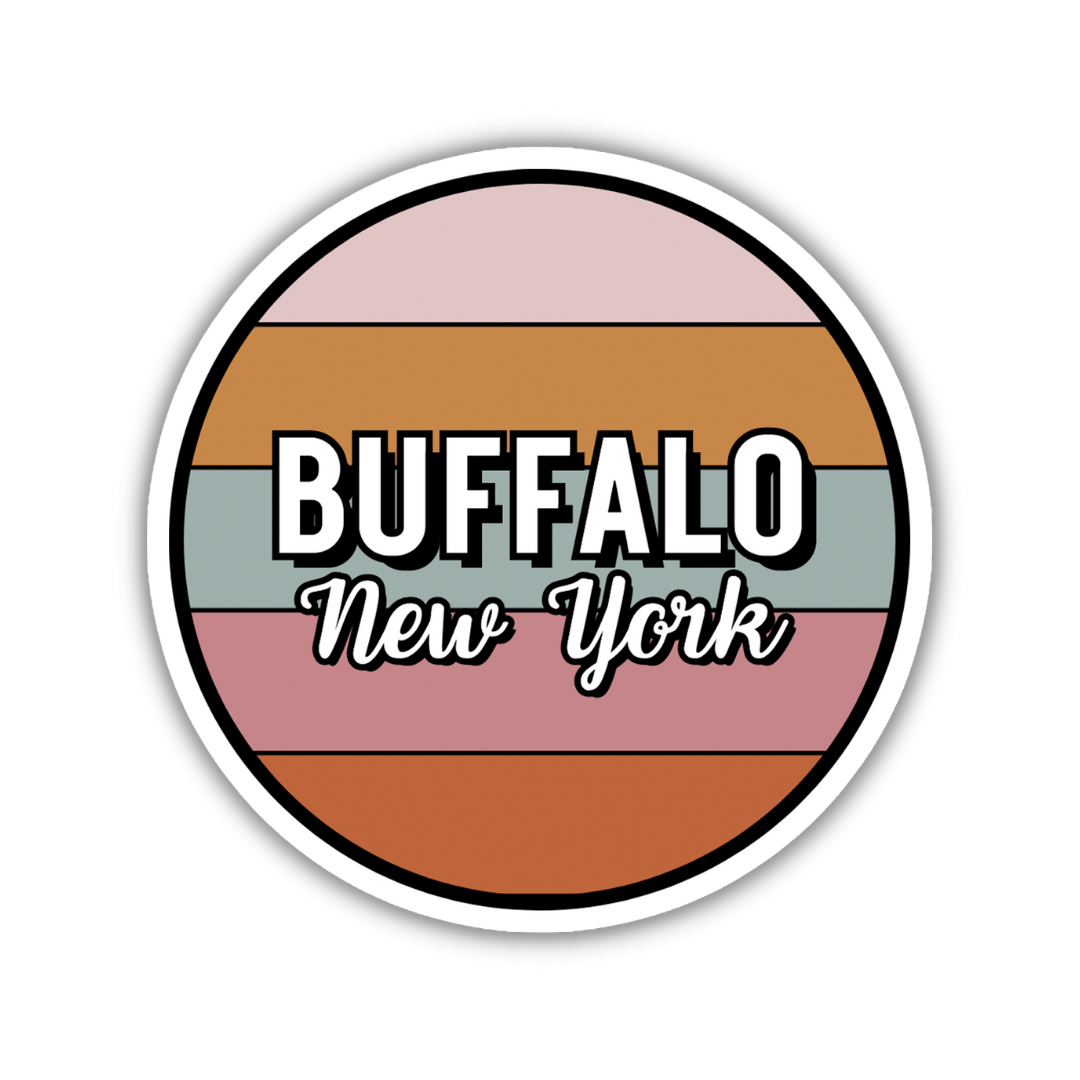 Buffalo, New York Circle Sticker