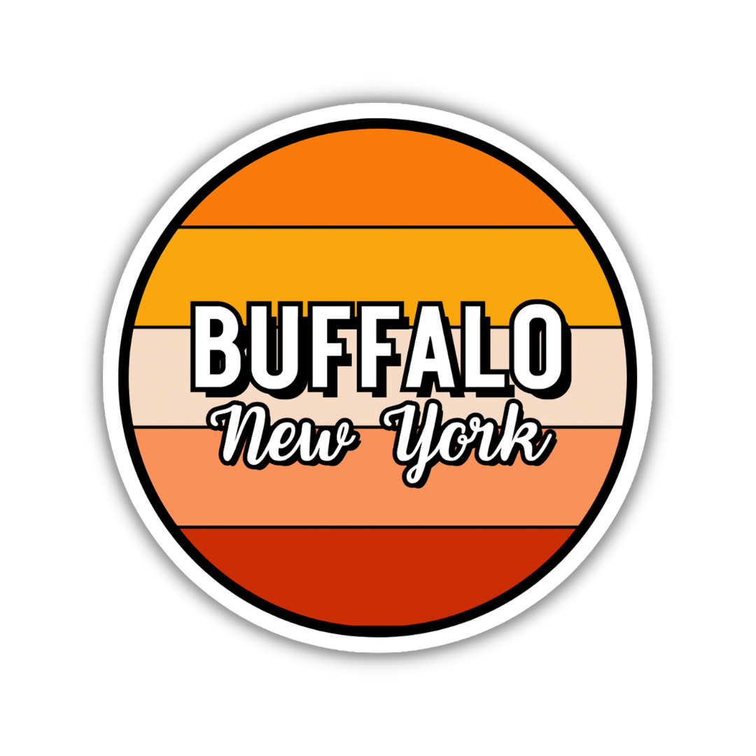 Buffalo, New York Circle Sticker