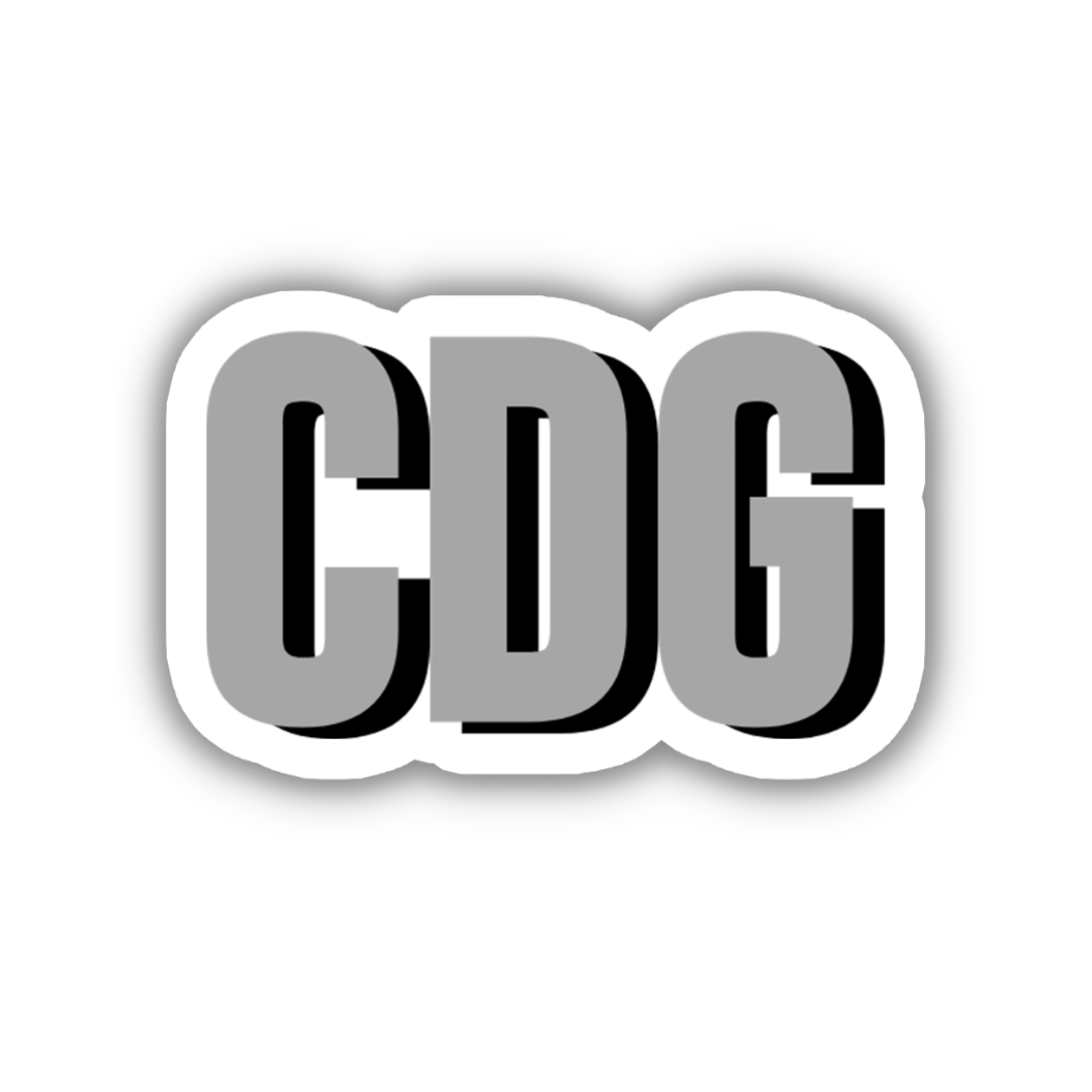 CDG Double Layered Sticker