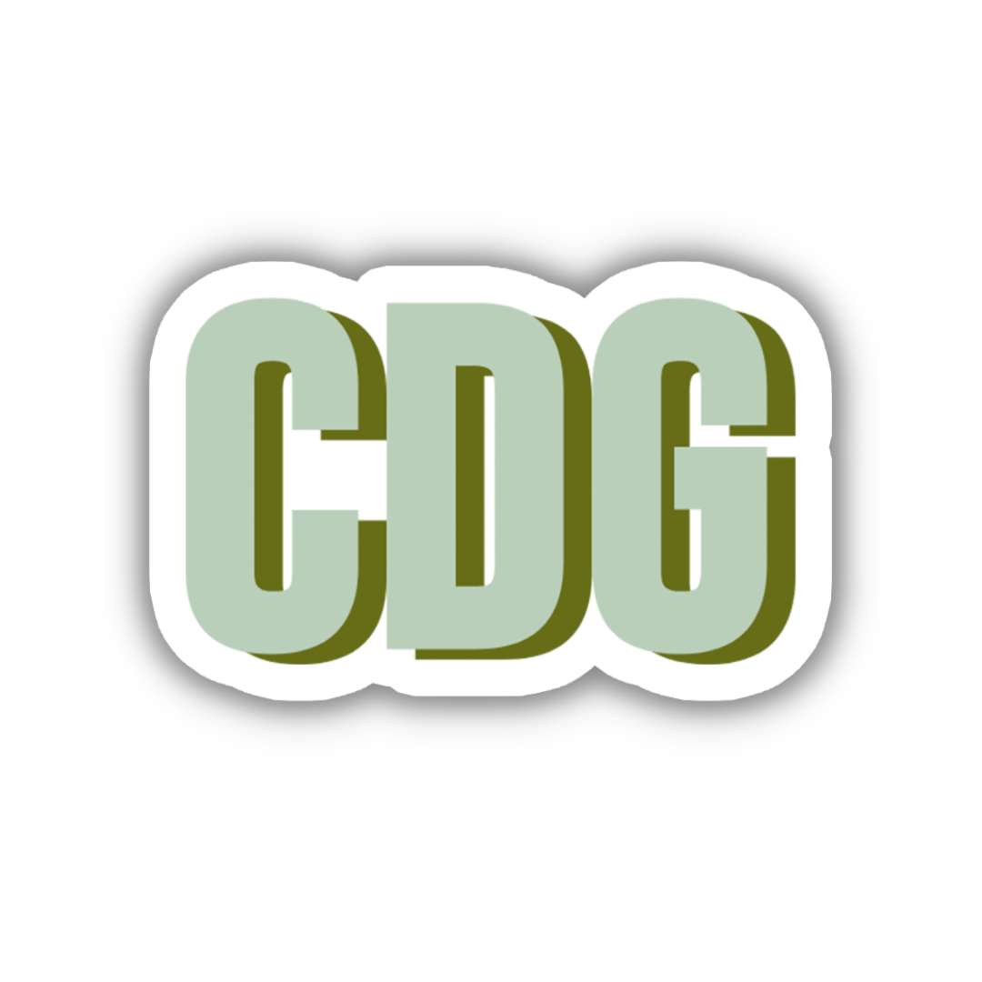 CDG Double Layered Sticker