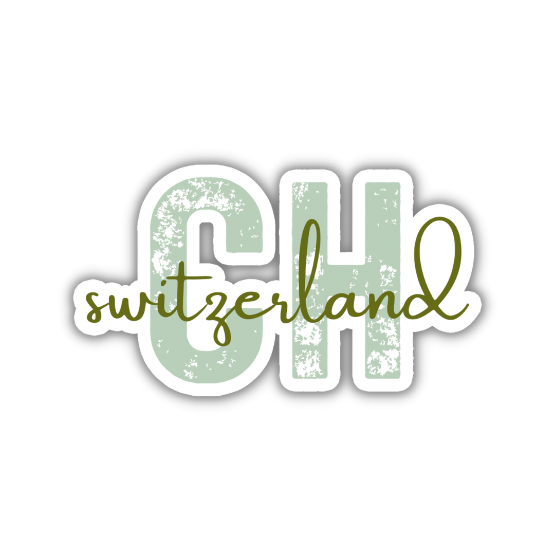 Switzerland Country Code Sticker
