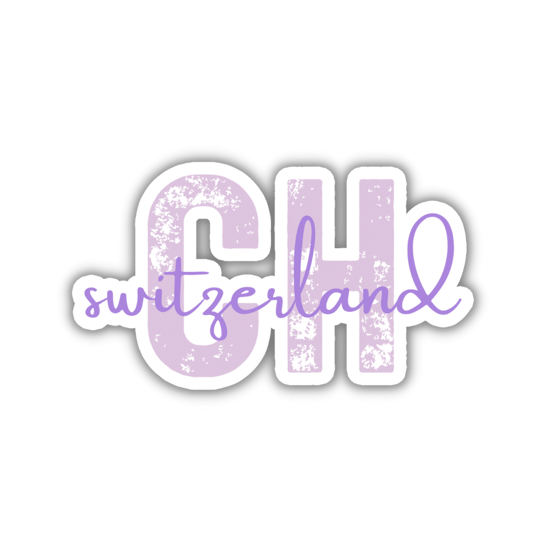 Switzerland Country Code Sticker