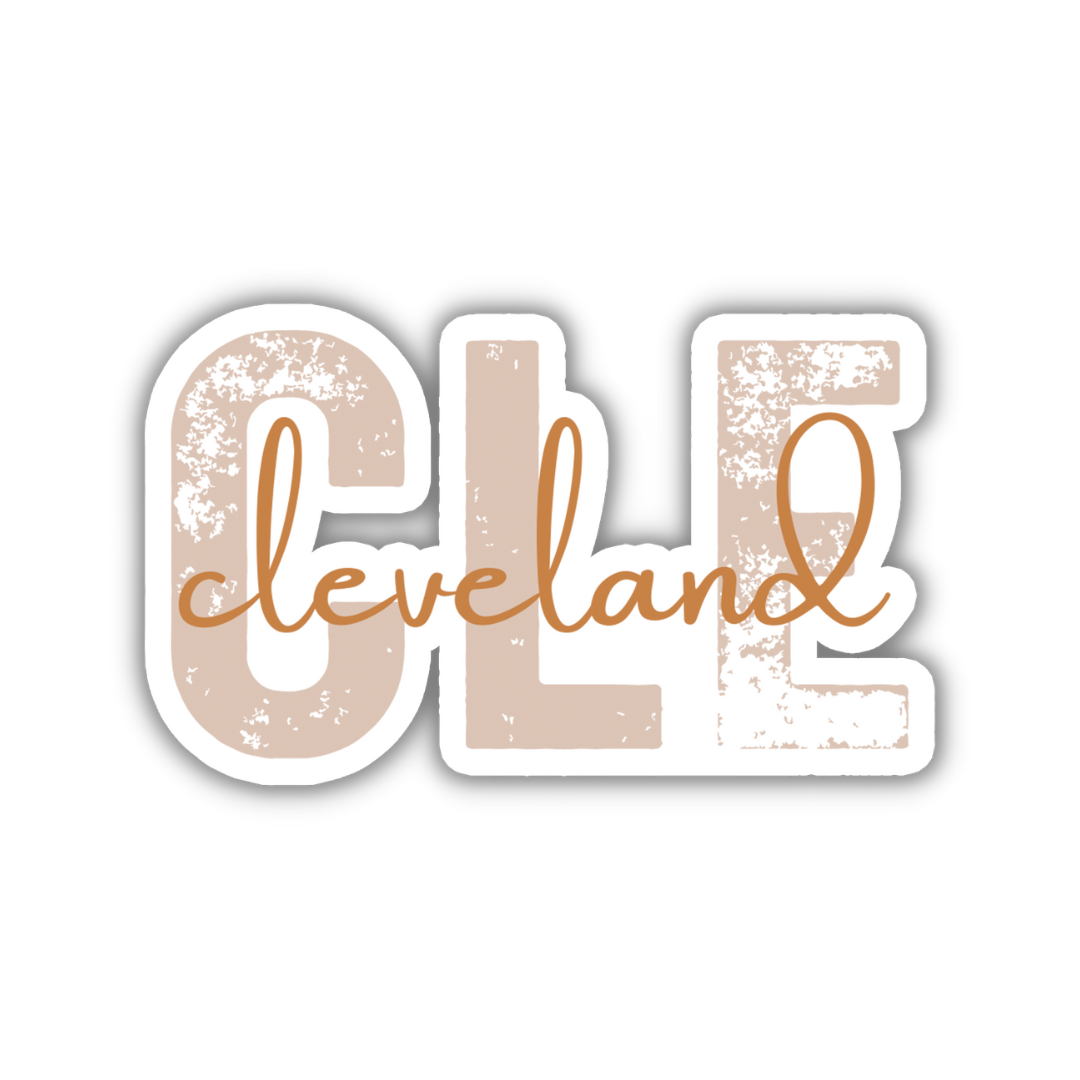 CLE Cleveland Airport Code Sticker