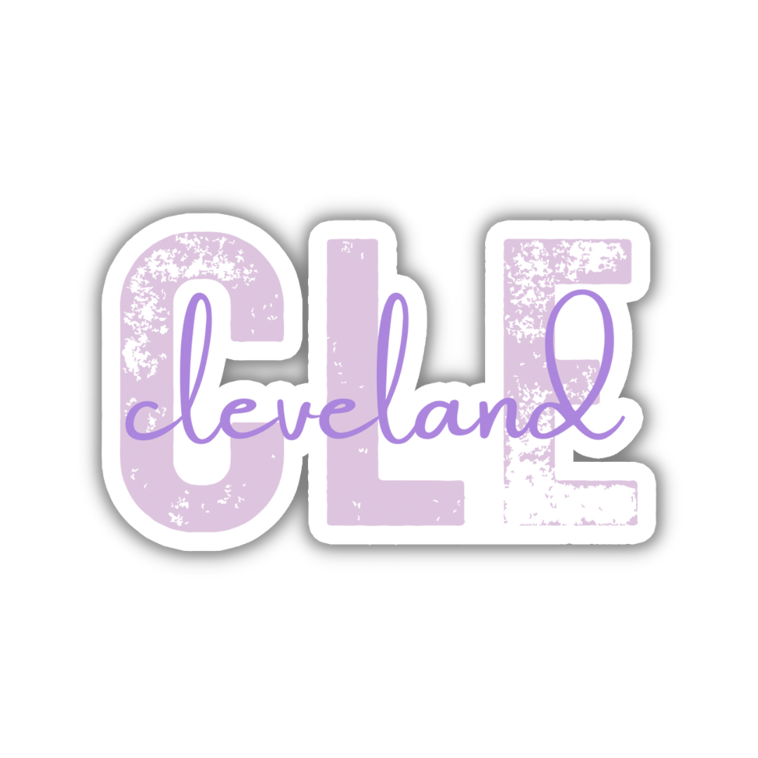 CLE Cleveland Airport Code Sticker