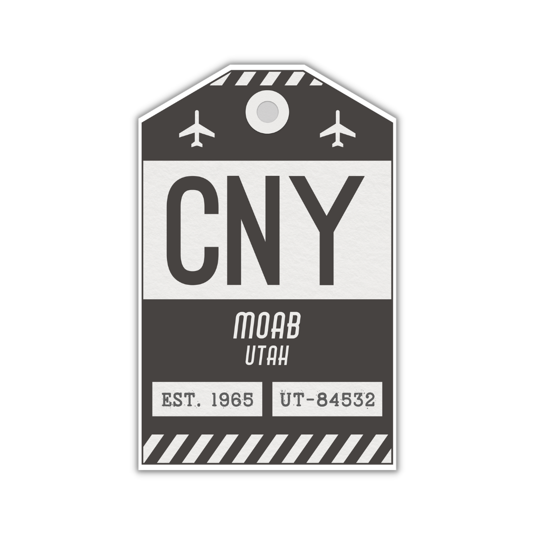 CNY Vintage Luggage Tag Sticker