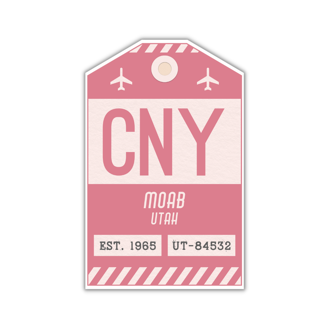 CNY Vintage Luggage Tag Sticker