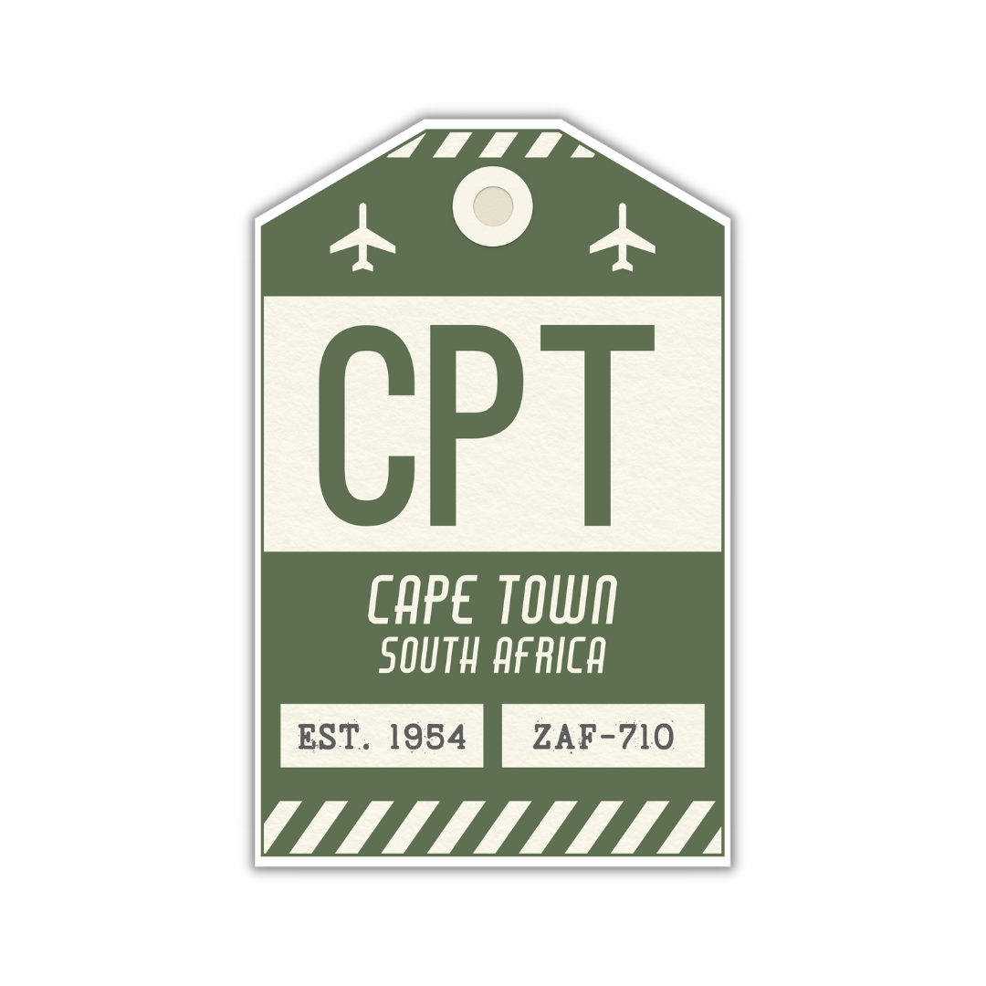 CPT Vintage Luggage Tag Sticker