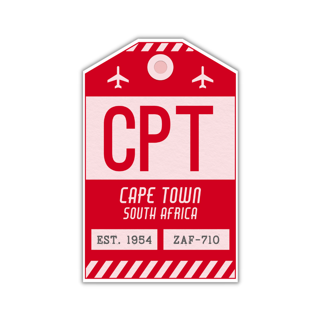 CPT Vintage Luggage Tag Sticker